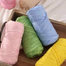 400g (200g*2), 2-Ball Pack High-Quality Elastic Cloth Yarn, Suitable For Handmade Weaving Of Bags, Baskets, Carpets, Shoes, Various Home Goods And DIY Crafts, Wedding Decorations, Valentine's Day Gifts, All Seasons