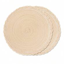 2pcs/4pcs/6pcs 15 Inch Round Woven Braided Placemat, Washable Anti-Slip Heat Insulation Tableware Mats, Suitable For Home Dining Table Decor, Holiday/Party - Multicolor - View 19