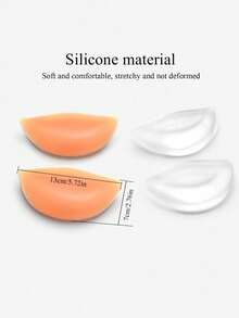 2 片硅胶胸垫 - 柔软有弹性的胸垫，可增大和聚拢小胸部 - 彩色 - 查看 3