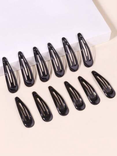 12pcs Water Drop BB Hair Clips, Suitable For Hairstyling, Fixing Hair, Daily Use Or Party Events To Create Perfect Hairstyles Claw Clips Hair Claws Hair Barrettes
