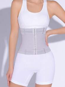 MISTHIN 1 Stück Damen Grau Mesh atmungsaktiver Taillenformer, Bauch- und Büstenformer, Bauchkontrolle Schlankheits-Körperformer - Grau - Übersicht 5