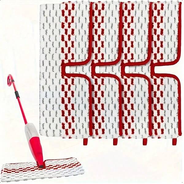 Replacement Pads Compatible With O-Cedar ProMist MAX Steam Mop & Flat Mop, Easy To Clean