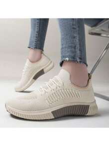 Zapatillas deportivas de verano 2025 para mujer, calzado deportivo transpirable de malla ligera, cómodas zapatillas atléticas