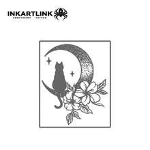 INKARTLINK Revolutionary Technology Tattoo, Semi-Permanent Tattoo, Realistic Tattoo, Cute Kitten, Heartfelt Tattoo, Temporary Tattoo, Fake Tattoo, Waterproof, Authentic Tattoo Look, Niche Design Tattoo, Fruit Juice Tattoo, Plant Tattoo - Black - View 5