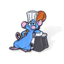 Disney Disney Cute Interesting Cheese-Carrying Mouse Brooch Creative Ratatouille Cooking Mouse Pin Backpack Accessory, School Supplies,Back To School