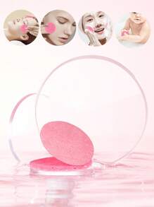 25 Stücke/Packung Einweg-Kompression Gesichtsreinigungsschwämme, parfümfrei aus Cellulose Holzzellstoff-Baumwolle, für Ästhetiker Gesichtsreinigung, Hautverjüngung, Make-up Restentfernung, wiederverwendbar, geeignet für alle Hauttypen
