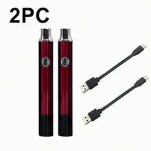 2pcs  510 Thread Battery Pens, Digital Screen Display, Voltage Adjustable, Portable Design, USB-C Charging, With USB-C Charging Cable, Mini, Fun, Indoor And Outdoor Use, Suitable For DIY Projects, Maintenance - 510 Battery Pen - View 11