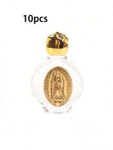 1个圣水耶稣瓶十字架瓶基督教圣母雕塑瓶圣水瓶 - 彩色 - 查看 9