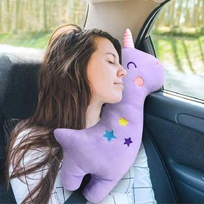 Unicorn Seat Belt Shoulder Pads, Vehicle Seat Belt Shoulder Pads, Car Seat Belt Pads, Animal Travel Pillows