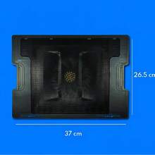 Base con Ventilador Silencioso Para Laptop, Soporte Ajustable de Altura, Diseño Ergonómico Antideslizante, Ideal para Computadoras Portátiles de 12 a 17 Pulgadas, Ligero y Portátil para Oficina, Hogar o Gaming - Negro - Ver 7