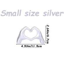 1pc Gesture Decoration, Heart Hand Statue Room Decoration, Love Finger Sculpture Wedding Decoration For Shelf Coffee Table Office Bedroom TV Cabinet Bookshelf Small Ornament Home Decoration