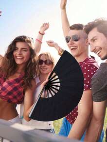 1 chiếc quạt cầm tay dành cho phụ nữ có thể gấp lại - Quạt Rave - Quạt gấp lớn | Quạt vải nylon cổ điển cổ điển Trung Quốc Kung Fu Tai Chi Lễ hội khiêu vũ Trang trí Quạt cầm tay, Quà tặng sinh nhật tốt nhất - Nhiều màu - Xem 7