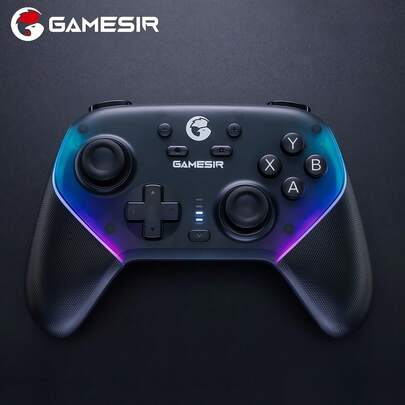 GAMESIR Godlike Chicken Superstar Wireless Game Controller, Compatible With Switch/PC/Steam, Bluetooth + 2.4G Dual Mode, Hall Joystick & Mechanical Buttons, 6-Axis Gyro, 1000Hz Polling Rate, Optimized For Popular Action Games, Black