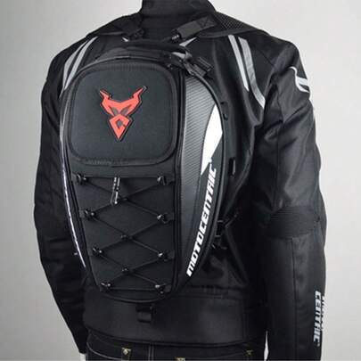 حقيبة دراجة نارية سعة كبيرة 37 لتر حقيبة خلفية للدراجات النارية الوعرة، حقيبة ظهر للسفر بالدراجة النارية مقاومة للماء، حقيبة خلفية لخوذة الدراجة النارية، اكسسوارات ضرورية للقيادة، هدية مناسبة للرجال والنساء