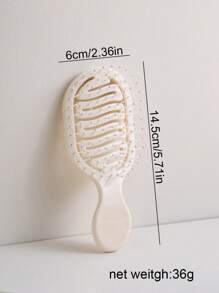1pc Mini Ivory Hollow Portable Styling Comb, Hairbrush, Comb, Hair Tools, Hair Products And Accessories For Hair Salon Beauty Travel Essentials For Men And Women Hair, Multi-Purpose Detangling Hairbrush For Wet Or Dry Hair, Suitable For All Hair Types Mother's Day Gift, Back To School, Travel Holiday Essentials, Hair Accessories For Women,Brush,Hair Brushes,Edge Brush,Brush Hair,Hair Comb,Comb Hair,Detangling Brush,Ball Brush,Mini Hair Brush,Hair Brush Set,Wooden Comb, Comb, Slick Back Brush, Hairbrush, Edge Brush, Brush Hair, Hair Comb, Hair Brush Set, Comb Hair, Mini Hair Brush, Detangling Brush,Hair Products, Hair Tools, Hair Stuff, Hair Care, Curly Hair Brush, Barber, Barber Accessories, Hairdressing Equipment,Travel Essentials,Hairstyle,Hairdressing