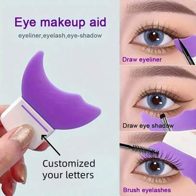 เครื่องมือผสมผสานพับได้สำหรับดินสอเขียนขอบตาและขนตา, เครื่องมือแปรงแต่งแต้มสีตาสำหรับมือใหม่, เครื่องมือความงามแต่งหน้า