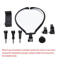 Universal Neck Hanging Bracket, Multiple Combination Methods, Can Be DIY Assembled According To Needs. The Bracket Can Be Used To Hold Mobile Phones Or Sports Cameras, Suitable For First Person Perspective Shooting, And Can Also Be Used For Outdoor Fishing Live Broadcasts And Other Purposes