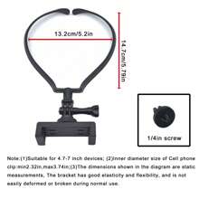 Universal Neck Hanging Bracket, Multiple Combination Methods, Can Be DIY Assembled According To Needs. The Bracket Can Be Used To Hold Mobile Phones Or Sports Cameras, Suitable For First Person Perspective Shooting, And Can Also Be Used For Outdoor Fishing Live Broadcasts And Other Purposes
