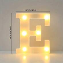1PC 16cm LED Letter Light, Luminous Letter And Number Night Light, Suitable For Home, Bar, Wedding, Birthday Party Decoration