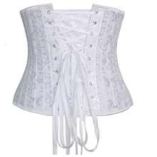 1pc Vintage Waist Trainer Short Corset With Jacquard Pattern Button Closure, Shapewear Waist Cincher For Women Women Corset Belt For Dress,Waist Trainer Waist-Shaping For Waist Slimming And Tummy Control