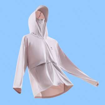 CAMEL CROWN Women's Sun Protection Jacket, Spring And Summer Sports Hooded Jacket Professional Quick-Drying Sun Protection Light Breathable Ice Feeling Comfortable Sun Protection Clothing