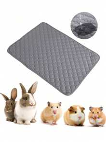 1pc/2pcs Washable & Slip-Resistant Absorbent Quick-Drying Hamster/Rabbit Urine Pad, Reusable Pet Mattress For Small Pets, Suitable For All Seasons