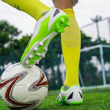 1 Pair High-Performance Soccer/Football Cleats, Low-Top, Flexible, Soft-Ground, Professional Grip, Outdoor Training Shoes For Adults, Students, Youth, Breathable, Lace-Up, Anti-Slip, Lightweight Design - White - View 10