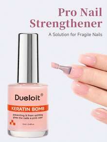 粉色指甲油角蛋白增强剂，打造自然健康的粉色指甲，指甲强化剂快干且持久，提供光泽并保护指甲。 - 白色 - 查看 1