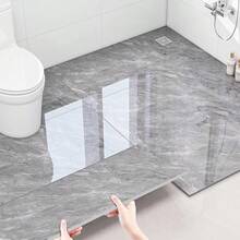 10pcs/Set 1.8m² Simple Marble Pattern Ceramic Tile Sticker, Aluminum Composite Panel Wall Sticker, PVC, Imitation Marble Tile Flooring Sticker, For Living Room, Toilet, Kitchen Home Decor. Thick Floor & Wall General Use Wallpaper, Home Decoration Self-Adhesive - Multicolor - View 6