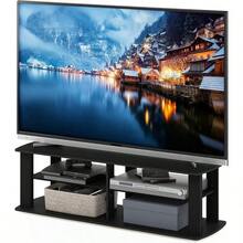 Nelly Entertainment Center TV Stand, Black - Black - View 5