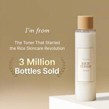 I'm From Rice Toner, Milky Toner For Glowing Skin, Korean Rice, Glow Essence With Niacinamide, Hydrating For Dry, Dull, Combination Skin, Vegan, Fragrance Free, Glass Skin 5.07 Fl Oz - Original - View 2