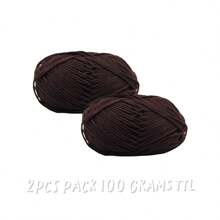 2Pcs 5-Ply Cotton Yarn Suitable For DIY Knitting Bags, Scarves, Hats, Sweaters, Home Textiles, Weight 100g