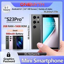 2025 新品 SOYES ONEMYTH S23 Pro 迷你智能手机 3.0 英寸高清屏幕 Android 8.1 纯净系统 2GB RAM 16GB ROM 3G 网络和 Face ID 双卡待机带 小尺寸手机 小尺寸手机 送给女孩的好礼物 - 綠色 - 查看 11