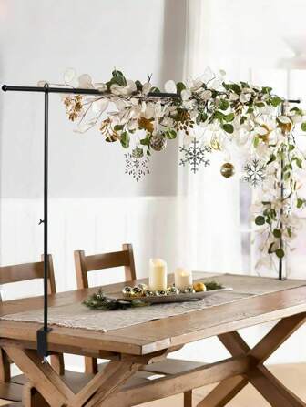 Balloon Arch Stand, Table Rod Stand With Clamps, Adjustable Metal Balloon Flower Arch Stand, Decorated Arch For Party, Birthday, Wedding, Halloween, Christmas, Black,Adjustable Balloon Arch Stand Kit, New Reusable Table Balloon Arch Kit With Base High Strength Glass Fiber Pole For DIY Party Wedding Birthday