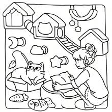 [New Bestseller] Healing Coloring Books For Adults - Stress Relief Doodle Book | Includes 24 Pages Of Comfortable Pattern Scenes | Warm Family DIY Hand-Painting | Cat Mom Creative Gift | High Cost-Performance Parent-Child Interaction | Suitable For Back-To-School Gifts (Recommended For Use With A Painting Pad)