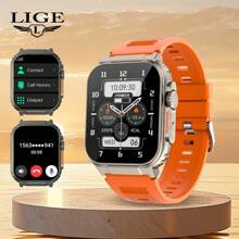 LIGE Smart Watch 600 MAh Large-Capacity Battery, Multiple Sports Modes, Waterproof, Multiple Watch Wallpaper Switching, Heart Rate, Blood Pressure, Sleep Monitoring, Fashionable Smart Watch For Men And Women