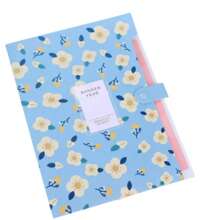 Flower Style File Folder, Back To School Expanding File Folders With Labels, Stylish File Organizer, Accordion File Organizer Letter Size For School, Office And Home, Multi Colors Optional Back To School, School Supplies