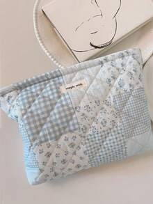 1 pieza Bolsa de cosméticos impresa con flores para mujer, de estilo casual y elegante, acolchada, multifuncional, de gran capacidad, con cremallera, para viajes, vacaciones, playa, esenciales del hogar y la escuela, artículos de dormitorio, billetera, organizador de cosméticos, bolsa de almacenamiento de brochas de maquillaje, accesorios de maquillaje, productos de cuidado de la piel y belleza, bolsa de maquillaje, bolsa de cosméticos, esencial de viaje, gran capacidad, bolsa de maquillaje grande, regalo de Navidad, bolsa, viaje, regalo para mujer, esencial de viaje, bolsa, embrague / bolso pequeño, organizador de maquillaje, organizador de maquillaje, bolsa, soporte de brochas, mini bolsa, bolsa de gran capacidad - Multicolor - Ver 15