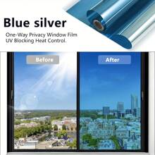 1 Roll Of Window Glass Heat Insulation Film, One Way Perspective Window Film, Sun Protection Film, Privacy And Uv Protection Glass Film