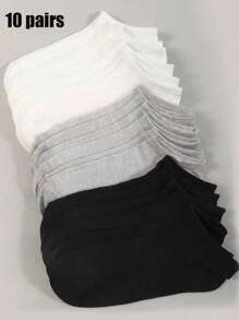 10/15 pares de calcetines cortos multicolor para mujer para el verano, calcetines finos de tobillo y calcetines tipo bote de corte bajo, calcetines invisibles