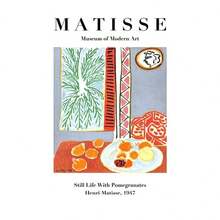 1 幅可选画框复古亨利·马蒂斯复古抽象墙面艺术帆布画北欧海报和印刷品墙画适用于客厅装饰现代 - 彩色 - 查看 48