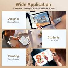 قلم لمس، امتصاص مغناطيسي للتخزين، شحن سريع، كتابة سلسة، متوافق مع آيباد 6/7/8/9/10/11/12، آيباد إير/ميني/برو (2018-2024)، قلم رصاص سعوي للمكتب والدراسة
