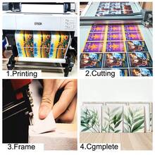 1/3 件带框/无框山野菊花装饰画、墙面艺术挂画帆布海报、画芯、松木制成的壁画（可选框架） - 彩色 - 查看 8