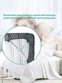 4pcs Bed Sheet Clips, Minimalist Multi-Functional Bedroom Fitted Sheet Holders