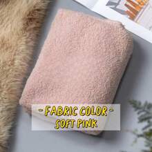 1Pc 20 X 63 Inches Wide Solids DIY Fabric Teddy Short Plush Decorative Cloth Material Precut Oblongs Patchwork For Home Crafts Sewing Quilting