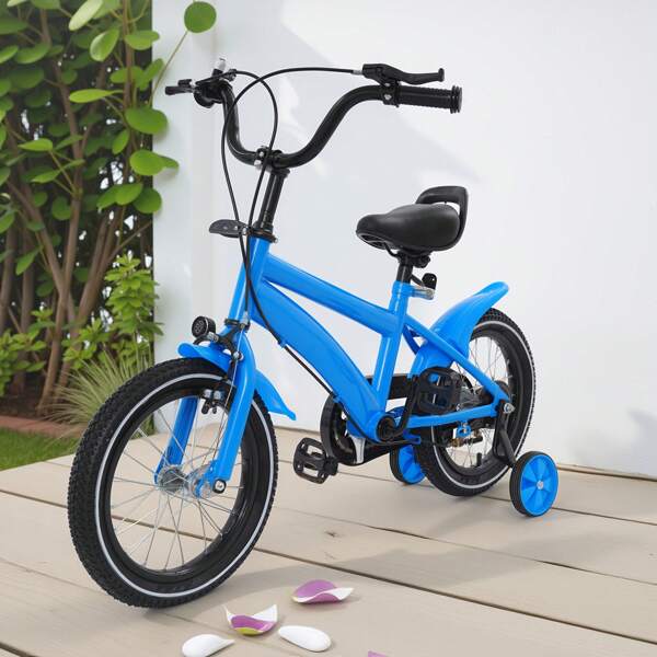 Kinderfahrrad mit robusten Carbonstahl-Naben, Sicherheitskettenschutz und Stützrädern, die Anfängern helfen, Selbstvertrauen aufzubauen