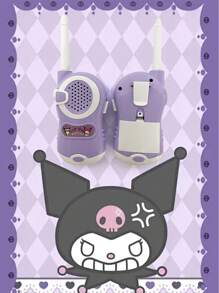 Sanrio 2PCS Sanrio Kuromi Walkie-Talkie Toys, Walkie Talkie Wireless Radio Comunicator Outdoor Toy, Christmas Gift.Suitable For Indoor And Outdoor Multi-Player Interactive Games, Birthday Gift.