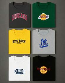 Kit 4 Youth Boy T-Shirts - High Quality Clothing Items - Promotion - Assorted Colors And Prints - Multicolor - View 4