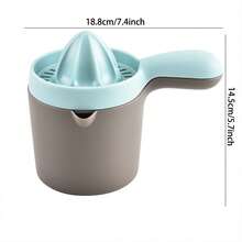 柑橘榨汁机手动榨汁机，多功能手动榨汁机，柠檬青柠榨汁机，带舒适手柄 - 彩色 - 查看 5