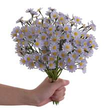 6/30 Peças Flores de Margarida Artificiais - Margaridas de Tecido Falso, Decoração de Flores Silvestres de Primavera para Festa, Casa e Escritório, Casamento e Noivado, Sem Vaso Incluído, Decoração Doméstica, Sala de Estar, Dia das Mães, Decoração de Mesa, Decoração de Outono